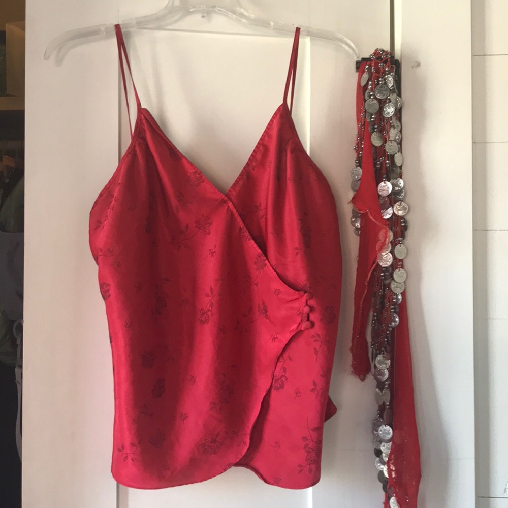 Silk Red tank